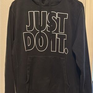 Nike Men's Black Hoodie Sweater